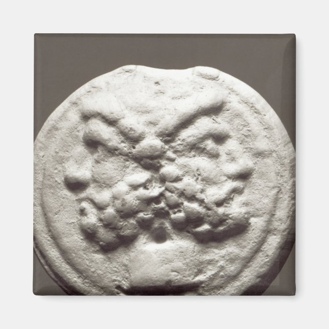 Five coins depicting Janus, Jupiter Magnet (Front)