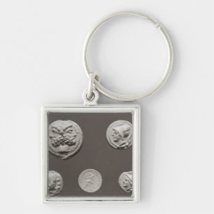 Five coins key ring