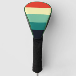 Five Colour Combo - Blue Aqua Green Yellow Red Golf Head Cover