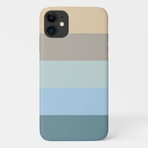 Five Colour Combo -Blue Brown Sand Beige Turquoise Case-Mate iPhone Case