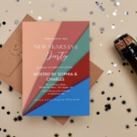 Five colour Geometric New Year's Eve Party