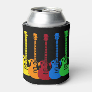 Five Colourful Electric Guitars  Can Cooler