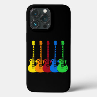Five Colourful Electric Guitars  iPhone 13 Pro Case
