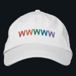 Five Colourful Rainbow Letters Personalizable Name Embroidered Hat<br><div class="desc">These five colourful letters in rainbow colours (fuchsia,  orange,  green,  blue and purple) are customisable. You can change each letter by customising so that you have a colourful five-letter name or word of your choice.</div>