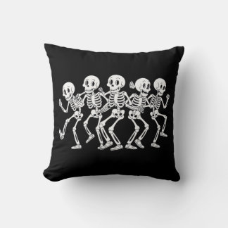 five dancing skeleton cushion