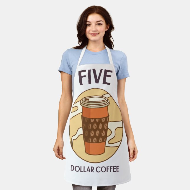 Five Dollar coffee Apron (Worn)