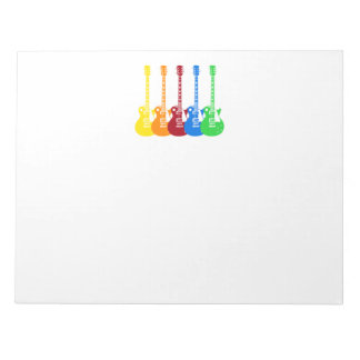 Five Electric Guitars Notepad