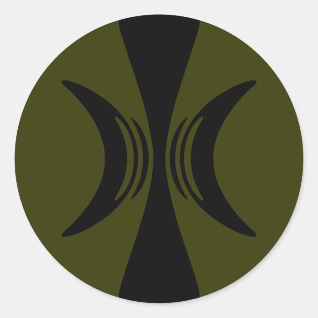 Five Fingered Hand of Eris Classic Round Sticker (Front)