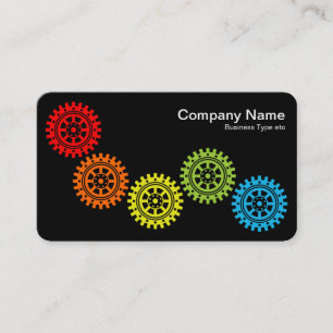 Five Gears II - Spectrum - Grey Back Business Card