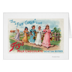 Five Girls Want Fry's Five Boys Milk Chocolate