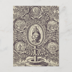 Five glorious mysteries postcard