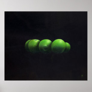 Five Green Apples Poster
