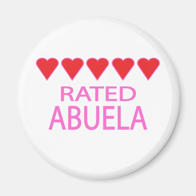 Five Heart Abuela Magnet (Front)