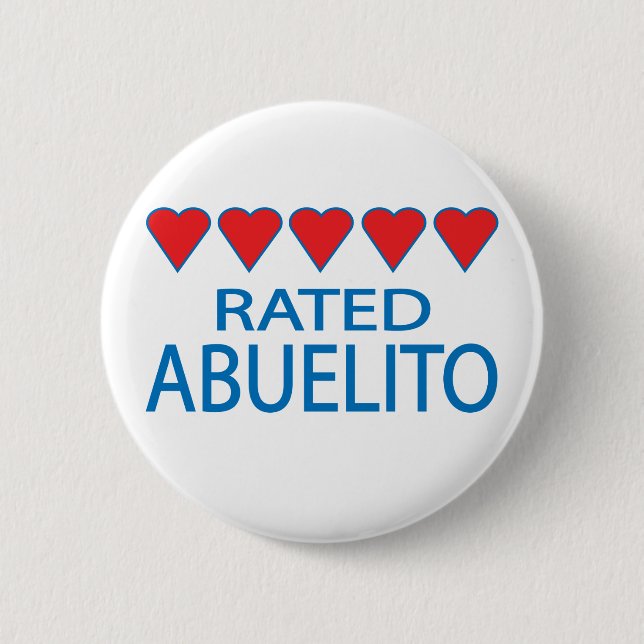 Five Heart Abuelito 6 Cm Round Badge (Front)