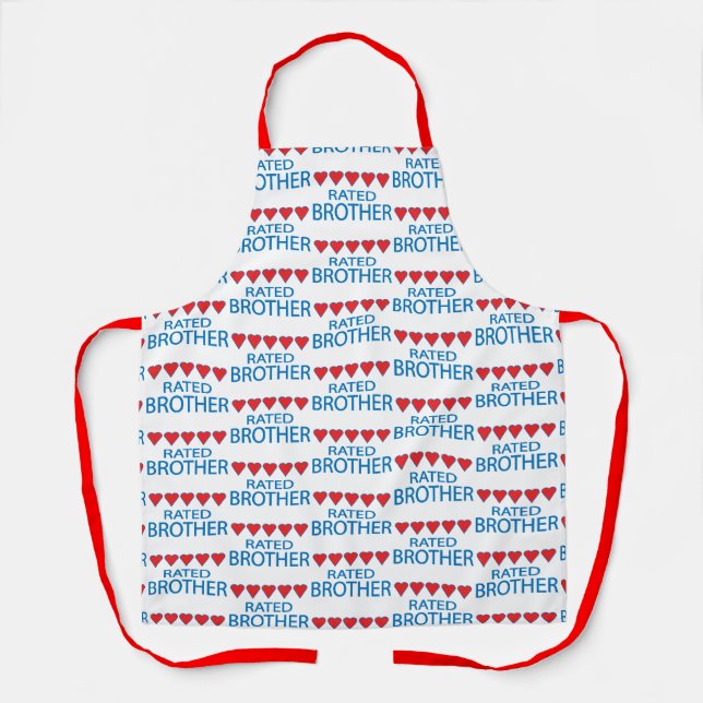 Five Heart Brother Apron (Front)