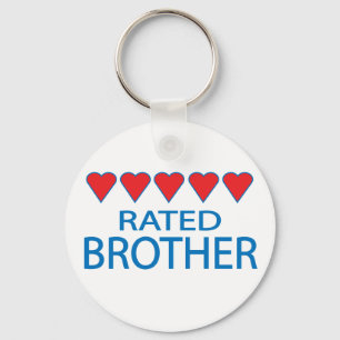 Five Heart Brother Key Ring