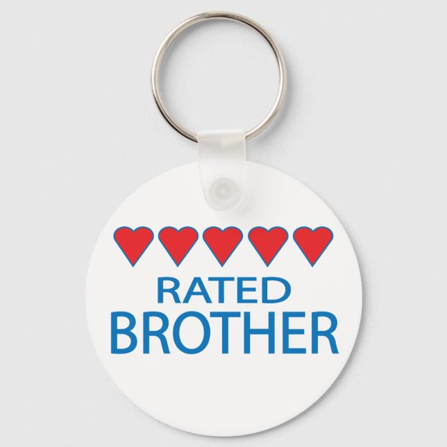 Five Heart Brother Key Ring (Front)