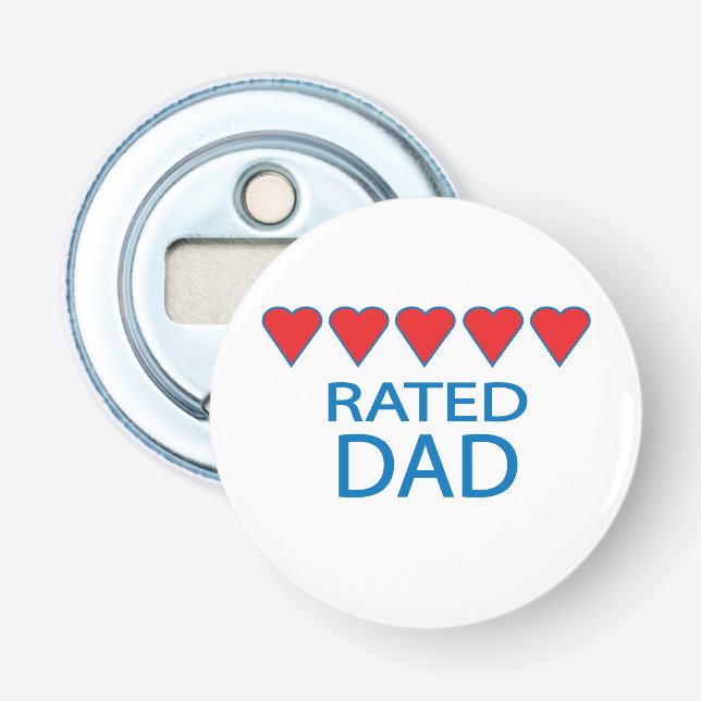 Five Heart Dad Bottle Opener (Front)
