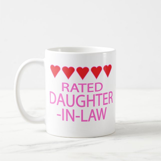 Five Heart Daughter-In-Law Coffee Mug (Left)