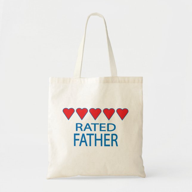Five Heart Father Tote Bag (Front)