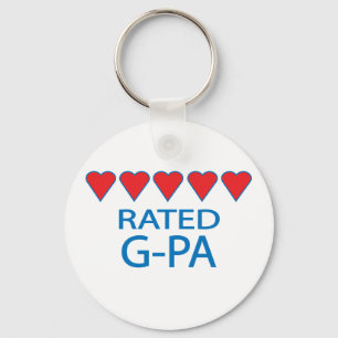 Five Heart G-Pa Key Ring