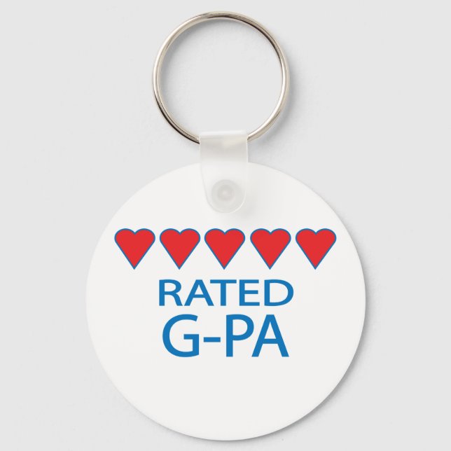 Five Heart G-Pa Key Ring (Front)