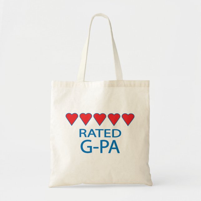 Five Heart G-Pa Tote Bag (Front)