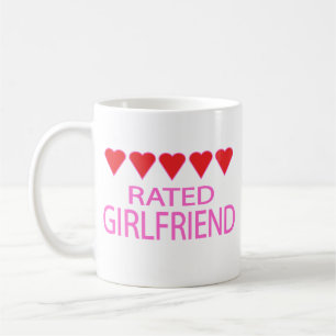 Five Heart Girlfriend Coffee Mug