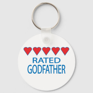 Five Heart Godfather Key Ring