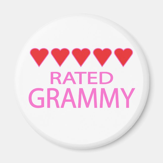 Five Heart Grammy Magnet (Front)