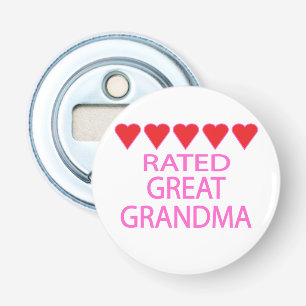 Five Heart Great Grandma Bottle Opener
