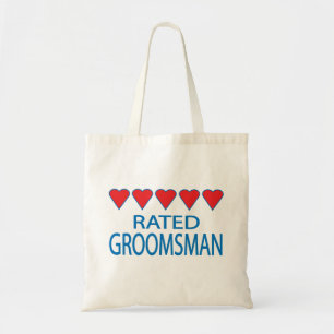 Five Heart Groomsman Tote Bag