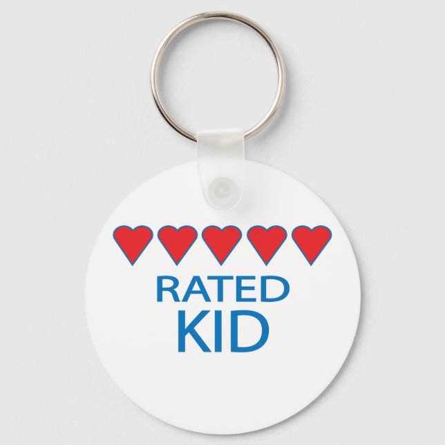 Five Heart Kid Key Ring (Front)