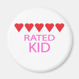 Five Heart Kid Magnet