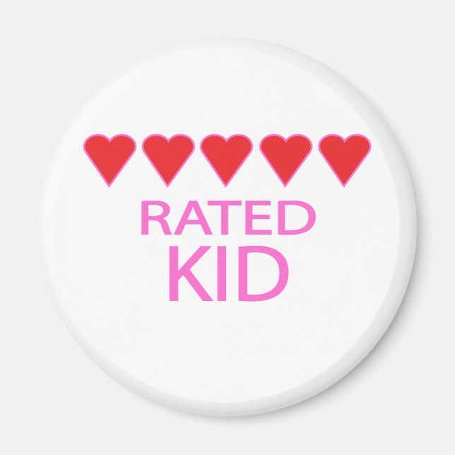 Five Heart Kid Magnet (Front)