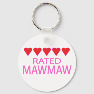 Five Heart MawMaw Key Ring