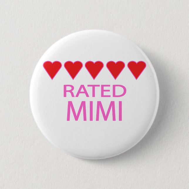 Five Heart Mimi 6 Cm Round Badge (Front)