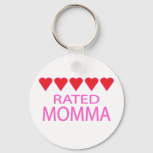 Five Heart Momma Key Ring