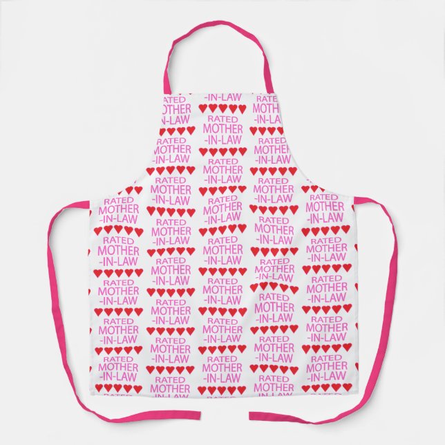 Five Heart Mother-In-Law Apron (Front)