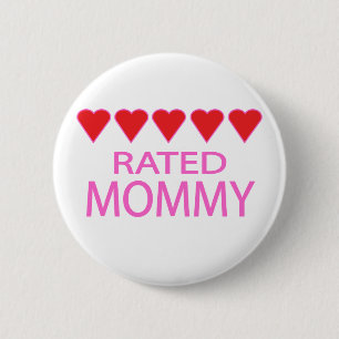 Five Heart Mummy 6 Cm Round Badge