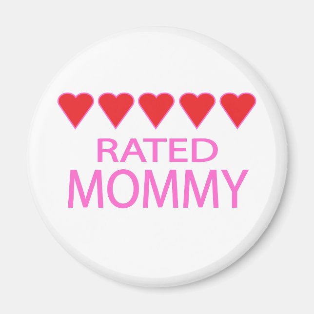 Five Heart Mummy Magnet (Front)
