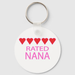 Five Heart Nana Key Ring