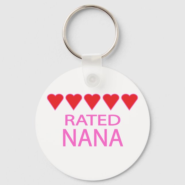 Five Heart Nana Key Ring (Front)