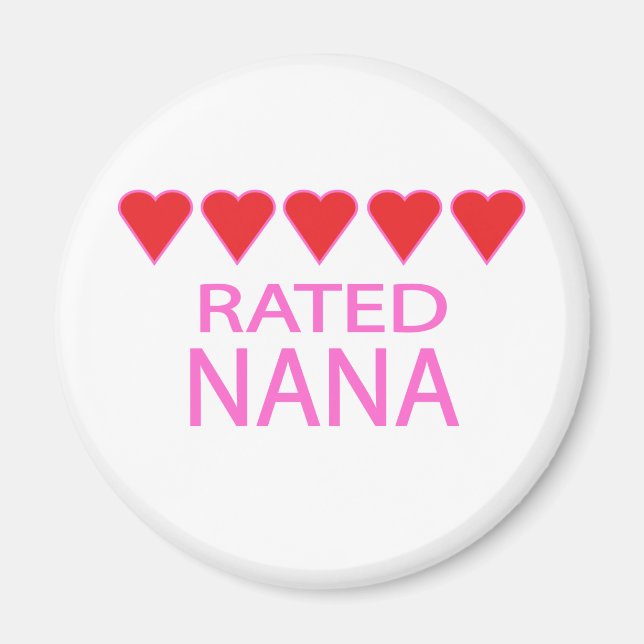 Five Heart Nana Magnet (Front)