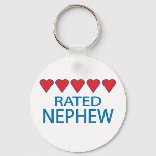 Five Heart Nephew Key Ring