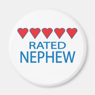 Five Heart Nephew Magnet