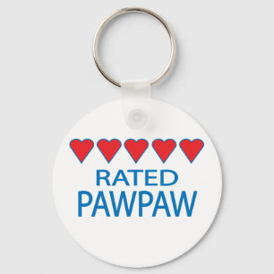 Five Heart PawPaw Key Ring