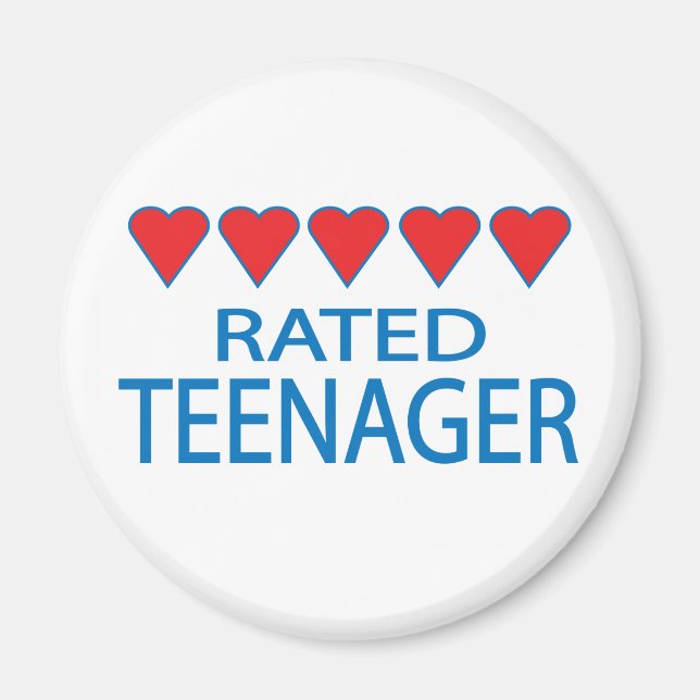 Five Heart Teenager Magnet (Front)