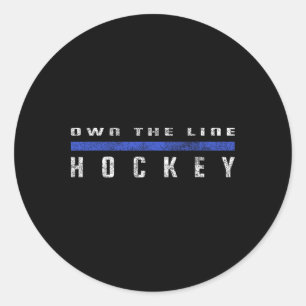 Five Hole Hockey Gifts And Designs - Uni Kids Hock Classic Round Sticker