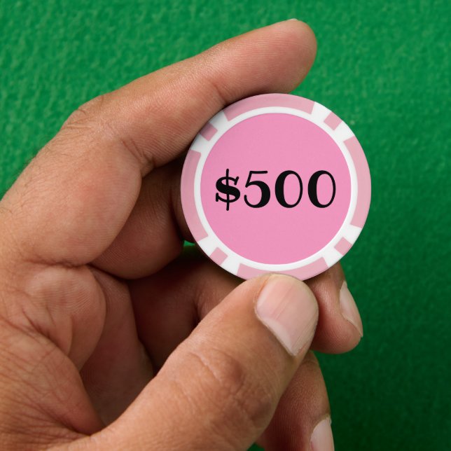 Five Hundred Dollar(Logo) Poker Chips (Hand)